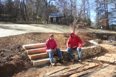 Danny and Barry show off their work